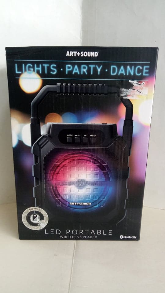 ART+SOUND LED PORTABLE WIRELESS SPEAKER-BLUETOOTH