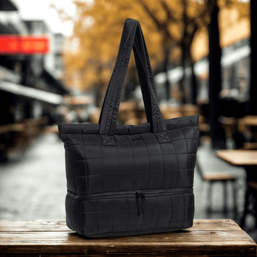 Reebok Ellie Puffer Tote Bag – Black