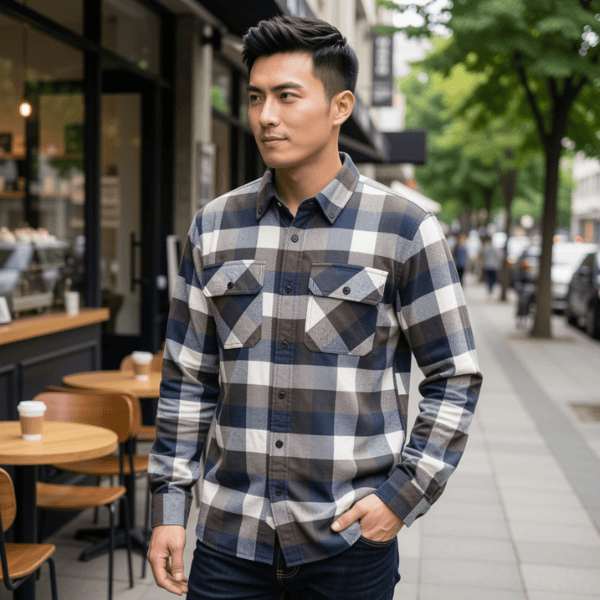 Colorado Plaid Flannel Shirt - Large