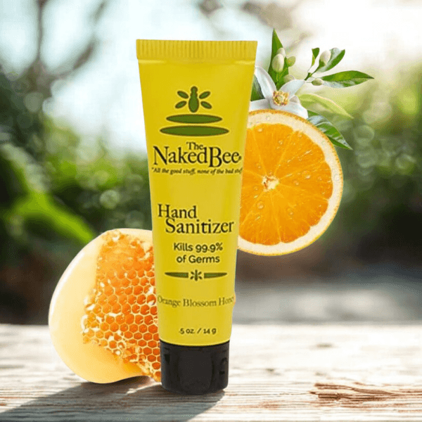 The Naked Bee Orange Blossom Honey Mini Hand Sanitizer 0.5oz