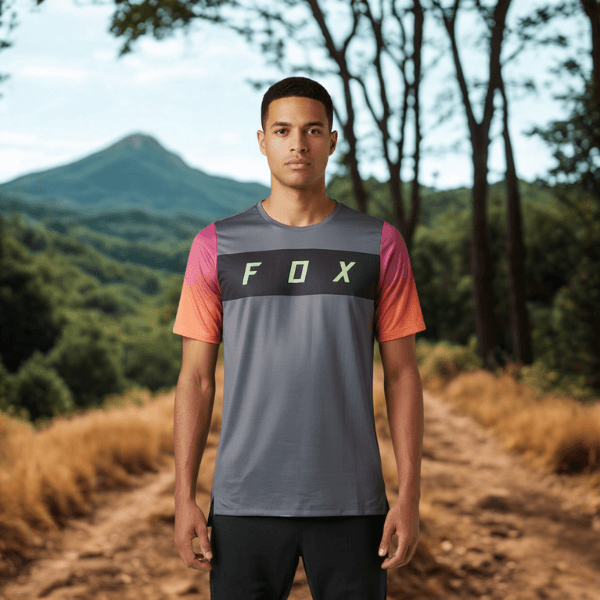 Fox Racing Flexair Arcadia Pewter Short Sleeve MTB Jersey - Small