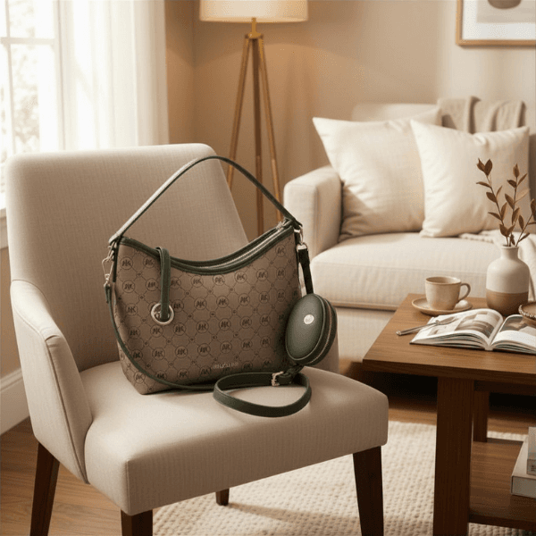 Anne Klein Hobo Shoulder Bag – Dark Olive