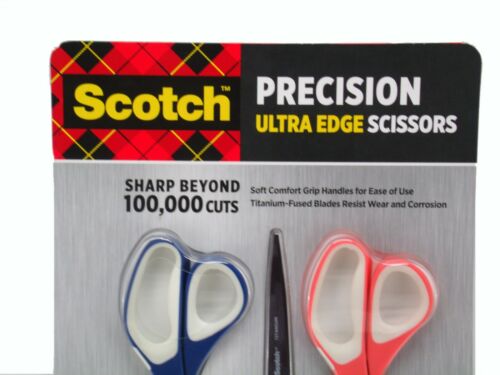 Scotch 3M Precision Ultra Edge 8 Titanium Edge Scissors Set Blue